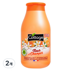 코티지 오렌지 블러썸 모이스처라이징 샤워 밀크 꽃향, 250ml, 2개