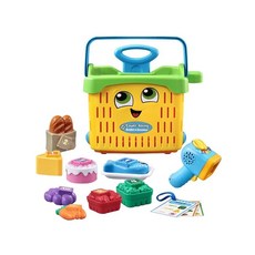 LeapFrog 跳跳蛙 收銀購物車玩具, 多種食物配件, 掃描了解顏色與名稱, 籃子兼具收納功能, 2歲以上適用, 1組
