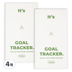 PAPERIAN Gol Tracker筆記本 30日, 1件, 4個, 綠色