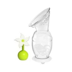 haakaa 第二代小花真空吸力集乳器, 150ml矽膠集乳器, 白色, 1組