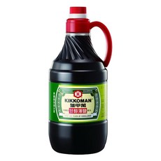 KIKKOMAN 龜甲萬 甘醇薄鹽醬油，二次釀造，100%純釀造, 1.6L, 1瓶