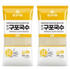 몽고식품 구포국수 진공소면, 900g, 2개