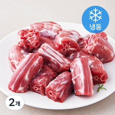 주원산오리 무항생제 인증 오리목뼈 (냉동), 500g, 2개 - 오리목뼈