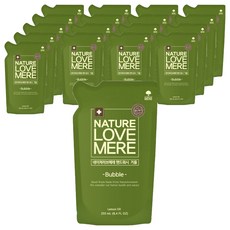 NATURE LOVE MERE 嬰兒泡泡洗手慕斯 補充包, 檸檬青檸香味, 250ml, 18包