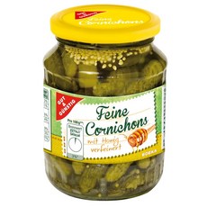 GUT&GÜNSTIG 蜂蜜小黃瓜，歐洲原裝進口，古法釀製，爽脆多汁, 350g, 1罐