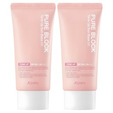 어퓨 퓨어 블록 톤업 선베이스 이엑스 SPF50+ PA+++, 50ml, 2개
