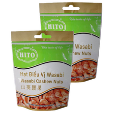 HITO 山葵腰果, 口感酥脆, 粒粒飽滿, 100公克, 100g, 2包