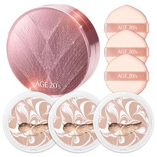 에이지투웨니스 뉴오리지널 트윙클 에디션 에센스 커버 팩트 케이스 + 리필 12.5g x 3p, 화이트 라이트 베이지 (13호), 1개 화이트 라이트 베이지 (13호), 1세트