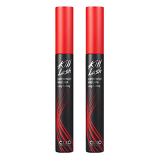 CLIO COSMETIC 絕色玩美纖翹防水睫毛膏 #01 自然纖長, 防水抗暈, 打造纖長睫毛, 2支