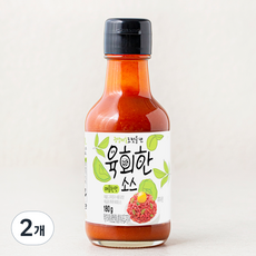 광양매실로 맛을 낸 육회한 소스 매콤한맛, 2개, 180g