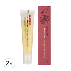 큐어덤 센스티브 수딩 페이스 & 립 케어 15g, 2개