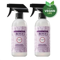 [비건라이프] 미세스메이어스클린데이 섬유&공간 탈취제 본품 라벤더향, 390ml, 2개