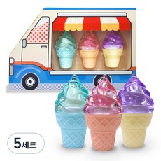 디보트브리엘 아이스크림카 유아 립밤 5g 3종 세트, 혼합색상, 5세트