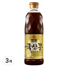 샘표 국산콩 양조간장, 860ml, 3개