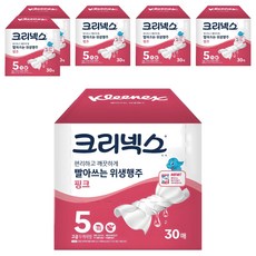 크리넥스 빨아쓰는 위생행주 핑크, 30매입, 6개