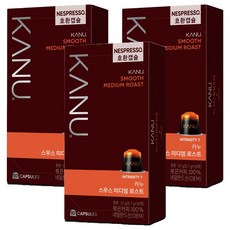 카누 캡슐 스무스 미디엄 로스트, 5.7g, 10개입, 3개