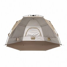 Naturehike 挪客 速開銀膠自動沙灘野餐帳篷 棕色 CNK2300ZP023, 3~4人