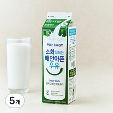 남양유업 맛있는우유GT 고소한 락토프리, 900ml, 5개