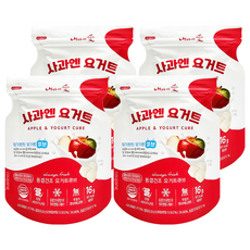Naeiae 優格方塊, 冷凍乾燥技術, 水果口味, 入口即化, 蘋果風味, 16g, 4包