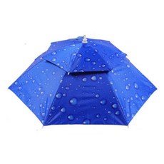 Damaidamei 2段雨傘帽, 水滴 藍色