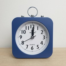 Goods Ticks復古靜音桌上型鬧鐘, 藍色