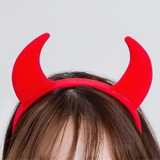 파티쇼 고급악마머리띠, 레드, 2개 레드, 2개