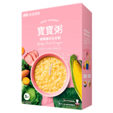 波堤寶寶 寶寶粥 順暢豬肉玉米粥, 小兒科醫師推薦, 營養蔬果, 微乳化安心食用, 5包入, 750g, 1盒