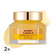 홀리카홀리카 꿀피부 슬리핑팩 카놀라 꿀 리뉴얼, 90ml, 2개
