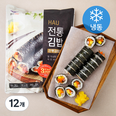 한우물 전통김밥 (냉동), 250g, 12개