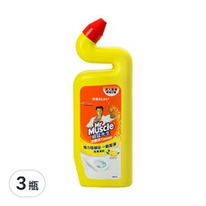 威猛先生深層淨力潔廁凝膠, 強效除臭, 徹底去垢, 清新檸檬, 750ml, 3瓶