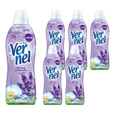 버넬 고농축 섬유유연제 스프링 라벤더 본품, 900ml, 6개 900ml, 6개