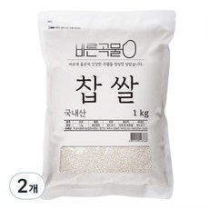 바른곡물 국산 찹쌀, 2개, 1kg