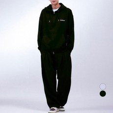 엘리메노 EL 투턱 헤비 와이드 롱 쭈리 스웻 팬츠