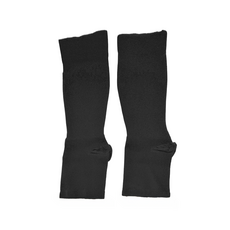 YASCO 昭惠 彈性襪 71740 小腿露趾, 黑色, XL, XL(35~41cm), 1個