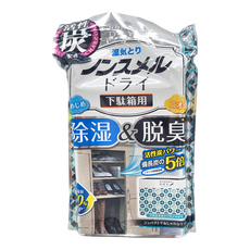 Hakugen Earth 白元 鞋櫃用除濕脫臭劑，活性炭無香，鞋櫃內除濕, 76g, 1個
