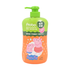 Probo 博寶兒 植萃洗髮沐浴露 佩佩豬, 溫和低敏 不流淚配方 清潔PM2.5, 650ml, 1瓶