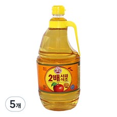 오뚜기 2배 사과식초, 1.8L, 5개