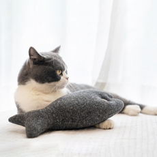파스텔펫 고양이 마약 캣닢쿠션 M, 블랙, 1개