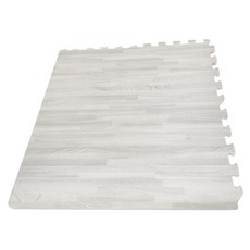北歐風木紋巧拼地墊, 63*63*1CM, 橡木紋, EVA材質, 4片裝, 63 x 63 x 1cm, 1組