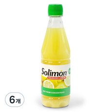 솔리몬 스퀴즈드 레몬즙, 500ml, 6개