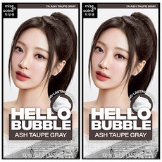 mise en scene 魅尚萱 Hello Bubble泡沫染髮劑, 7A霧灰棕, 2盒