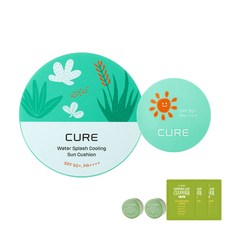 김정문알로에 큐어 선쿠션 SPF50+ PA++++ 25g + 미니 8g + 2X크림 3.5g x 2p + 3X크림 2g x 3p, 1세트