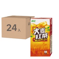 黑松 大麥紅茶, 高級紅茶萃取，香濃焙炒香氣大麥，甘甜美味，順口解渴, 300ml, 24入