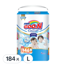 GOO.N 大王 輕薄舒爽紙尿褲, L, 184片