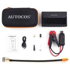 오토코스 점프스타터 앤 에어펌프+2in1 에어튜브 40cm, 1개, 10400mAh