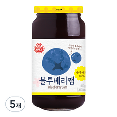 오뚜기 블루베리쨈, 500g, 5개