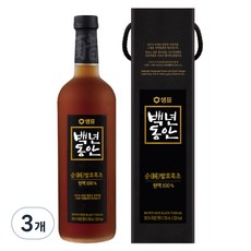 백년동안 순 발효 흑초 원액, 750ml, 3개