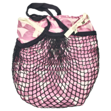 Zappgirlbrabra 泰國網袋手提包 -N-404 彩色 215g, 內層布料36.8 x 43cm 外網袋38 x 35.5cm
