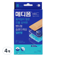 메디폼 밴드 일반형 7p, 7개입, 4개