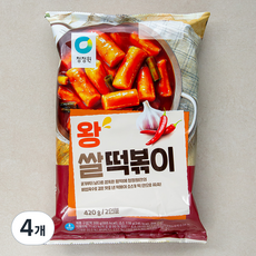 청정원 왕 쌀떡볶이, 420g, 4개